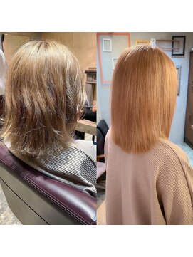 ハッチ(HACCH) ブリーチ毛対応#縮毛矯正