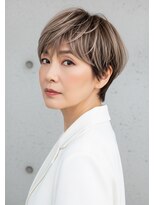 プラグ ヘアーデザイン 大名店(PLUG hair design)&nbsp;*ショートボブ/ショートヘア/脱白髪染め/白髪ぼかし/髪質改善