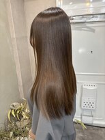 ファビ 渋谷(Fab) くびれヘア/暗めカラー/アプリコットオレンジ/縮毛矯正