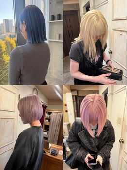 ブリーチも暗髪、艶カラー得意◎やりたい色に合わせてドンピシャな色味を叶えます★