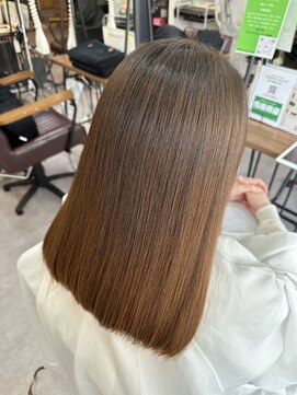 フラッグ(flag) 自然なまとまり｜艶感ナチュラルブラウン