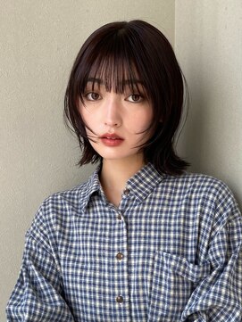 ノラ ギンザ(NORA GINZA) ウルフボブレイヤーウルフショートハッシュカットボブパーマ