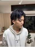 メッシュキャップハイライト×ネイビー