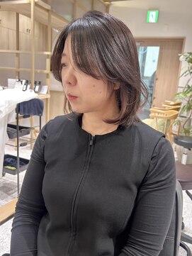 ゼストソエル(ZEST soell) 立川/イヤリングカラー/髪質改善/ミディアム/大人女性向け