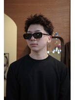 エディ(Edy)&nbsp;メンズスパイキーショート刈り上げジェットモヒカン眉毛カット