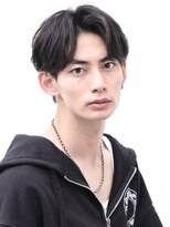アーリー(Ali'i) ニュアンスパーマ毛流れセンターパート韓国ヘアmen's