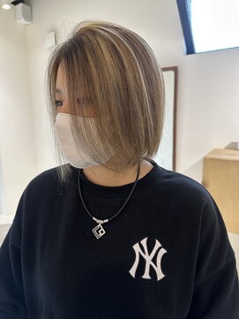 ニール シトロン 名古屋 伏見 丸の内(NEELU citron) 【NEELU_yuna】コントラストハイライト
