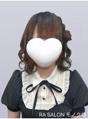 【推し活ヘアメ】サイドハーフお団子