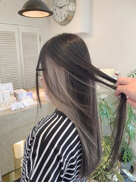 フレリス(FreRis) インナーカラーホワイトベージュ【守谷 ケアブリーチ】
