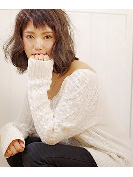 クリック 武蔵新城店(CLiC) ゆるふわ前下がりボブ