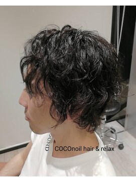 ココノイル ヘア アンド リラックス(COCOnoil hair&relax) メンズセミロングパーマ