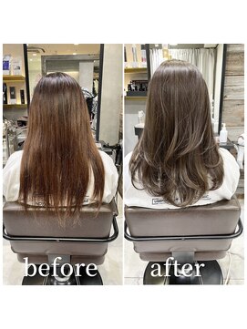 トルネード(TORNADO) 20代30代40代 くびれヘア オルチャンヘア オリーブベージュM14