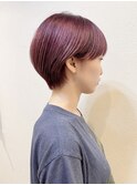 マッシュショート/ラベンダーピンク