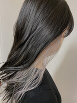 ニードバイスケール(NEED by SCALE)&nbsp;インナーカラー　ダークグレー×ホワイトベージュ