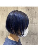 ☆大人気ショートボブ×ディープブルー☆
