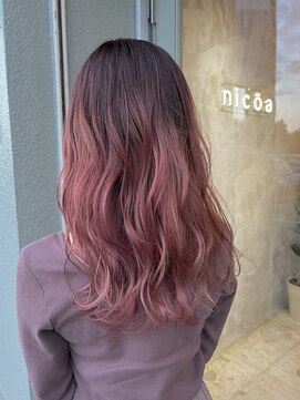 ニコア 千葉(nicoa) 巻き髪/フェミニティピンク/マグネットカラー[千葉/千葉駅]