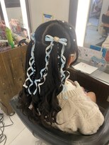 スパイア(SPIRE)&nbsp;量産型 編みカチュ×シンプルめハーフツイン