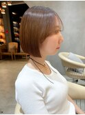 【澤口】カールセミディシアカラーボブ姫カット