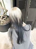 マニア(mania.)&nbsp;ルーツカラーオンブレ裾カラーデザインカラーハイトーンブリーチ