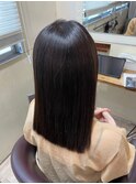 ミディアムボブ×髪質改善ストレート