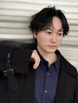 ジーナ 天神(Zina)&nbsp;フェザーパーマ/センターパート 【メンズサロンZina天神】