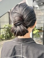 ラックセカンドスペース(LUCK 2nd SPACE)&nbsp;【ウエディングヘア】個性派シニヨン　畑瀬彩華