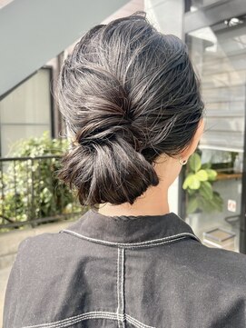 ラックセカンドスペース(LUCK 2nd SPACE) 【ウエディングヘア】個性派シニヨン 畑瀬彩華