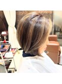 フェイスフレーミング×白髪ぼかしハイライト40代50代60代
