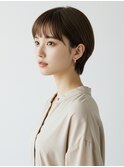 ショート/ショートボブ/耳掛けショート/くびれショート/前髪あり