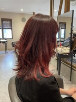 アヴァンス ジェイアール和歌山店(AVANCE.)&nbsp;チェリーレッド×レイヤーカット