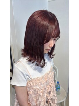 アンニュ(annuy) Instagram/annuy__o0 顔まわりカット/バーガンディ/韓国巻き