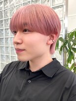 サンクマーケット 渋谷(cinq MARKET) メンズマッシュとも相性の良いミルクティーピンクカラー