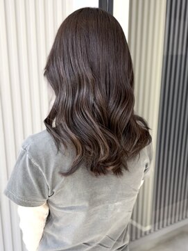 ナンバー(number+) 20代30代40代ラベンダーベージュミディアムレイヤー