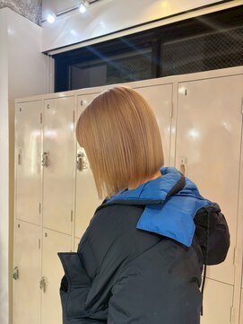 ゲーム 下北沢(GAME) ダブルカラー/大人レイヤー/ミルクティーベージュ/ウルフ/下北沢