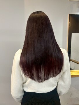 ヌープヘアーアイス(NUUP.hair ici) 【透明感】深みバイオレットの上品艶ロングスタイル◎