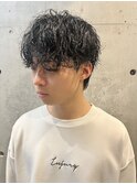 無造作パーマ◎ツヤ髪スタイリングがキマるメンズミックスパーマ
