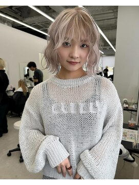 リノート バイ エゴル 太田川(Linoet by ENGOL) ホワイトベージュ/デザインカラー/ハイトーンカラー