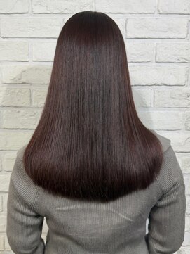 チョコレートブラウンカラー 艶髪 20代 縮毛矯正 黒髪 髪質改善