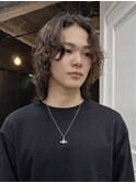 三宮メンズパーマ/三宮メンズカット/波巻きパーマ/サーフカール