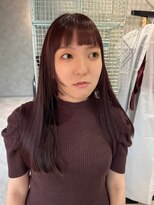 クス(KUsU)&nbsp;姫カット/レッドブラウン/ワイドバング
