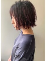 エル セルカ 高田馬場(el CERCA)&nbsp;大人上品フォルム切りっぱなし外ハネボブ×ラフレイヤースタイル