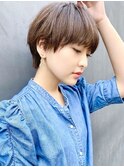 【December】大人かわいい ブランジュ 前髪ありマッシュショート