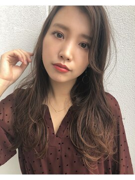 ソワリー 栄(THOiRY) THOiRY【女性らしい柔らかヘア】似合わせ小顔艶髪ゆる巻きロング