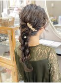 編みおろし　ヘアセット
