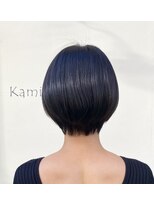 カミビト マヴィー(kamibito mavie)&nbsp;ブルーブラック/似合わせショート/20代、30代人気/小顔/ひし形