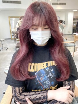 ミョンシル 【myonsil 山田】くびれ韓国ヘア/ピンクラベンダー