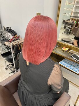 オズ 郡山桑野店(OZ) イメチェンハッシュカットフルバング似合わせレッドブラウン