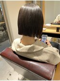 髪質改善トリートメント×切りっぱなしボブ