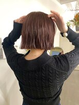 トナリ(tonari)&nbsp;癖を活かしたボブ×暖色ブラウン