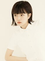 オンク 新宿(onk)&nbsp;黒髪/グレーベージュ/レイヤーロング/前髪パーマ[新宿駅]